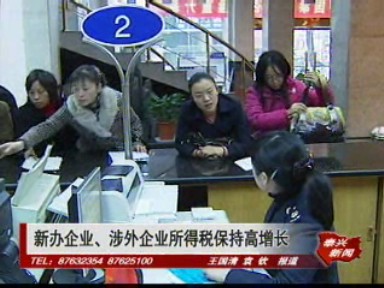 新辦企業(yè)、涉外企業(yè)所得稅保持高增長(zhǎng)