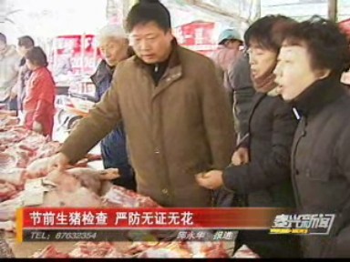 節(jié)前生豬檢查 嚴防無證無花