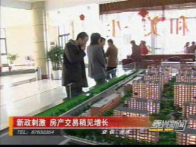 新政刺激 房產(chǎn)交易稍見增長