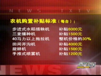 新聞鏈接:農(nóng)機購置補貼知多少